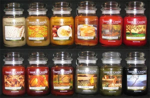 Yankee Candle - (1) 22 oz Jar - FALL SCENTS - MANY RARE & RETIRED!! - Picture 1 of 29