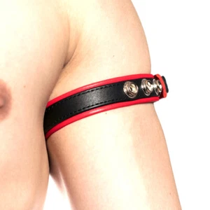 PROWLER ROT LEDER BIZEPSBAND SCHNAPPVERSCHLUSS ARMBAND HOMOSEXUELL GERADE SEXSPIELZEUG - Bild 1 von 4