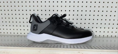 Zapatos de golf FootJoy ProLite de cuero sin clavos para hombre talla 8,5 M negros grises blancos Foto 1 de 4