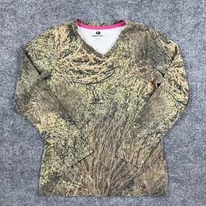 Mossy Oak Damen Langarm Camouflage Shirt Größe M 8-10 Jagd Outdoor T-Shirt - Bild 1 von 7
