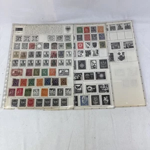 SELLOS DE ALEMANIA BISAGRAS EN 3 PÁGINAS ÁLBUM 1900-1950’s - Imagen 1 de 8