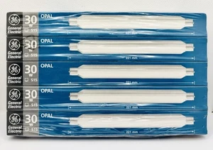5 x Lámparas de tubo GE General Electric S15 221 mm y 284 mm, transparentes y ópales - Imagen 1 de 3
