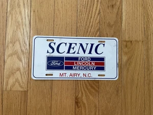 Vintage Scenic Ford Booster License Plate Mt. Airy, North Carolina - Picture 1 of 1