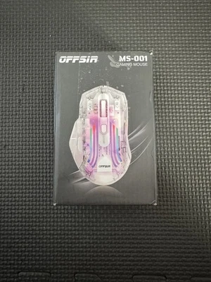OFFSIR MS-001 Gaming Mouse Wireless, Clear, Brand New in Box - Image 1 of 3