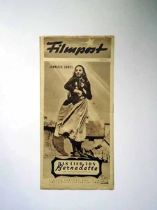 Das Lied von Bernadette, Vincent Price - Filmpost Programm - FP ungelocht (4/24) - Picture 1 of 1