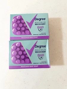 Barra de masaje 2x DEGREE MAXIMUM RECOVERY jabón aroma lavanda NUEVO SELLADO - Imagen 1 de 2