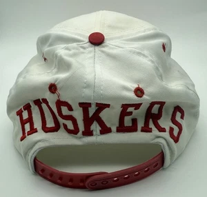 Nebraska Cornhuskers Vintage Huskers Spell Out Hat Cap Snapback S/M Fit READ - Picture 1 of 18