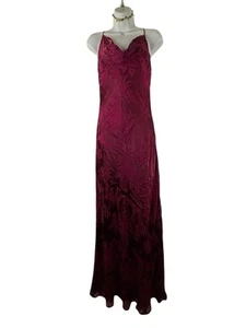 Vintage Monsoon Pink Silk Bias Cut Slip Dress Y2K 90s Size 14 - Picture 1 of 9
