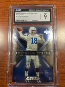 2004 Upper Deck Diamond All-Star Lineup Peyton Manning Premium Stars CGC 9 - Picture 1 of 2