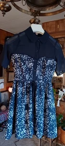 Princess Vera Wang navy blue short dress with stars size 0 - Picture 1 of 4