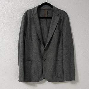 Eleventy grau Flanell Wollmischung Sport Mantel Blazer Herren 52 IT Made in Italy - Bild 1 von 9
