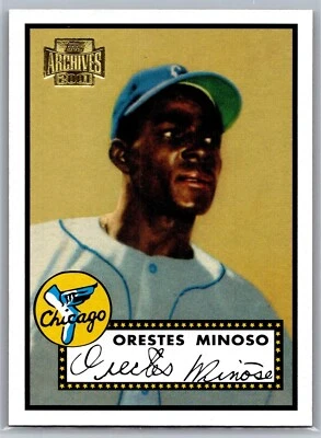 2001 TOPPS ARCHIVES BASEBALL 233 MINNIE MINOSO  WHITE SOX - Image 1 of 2