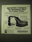 1977 Browning Chukkas Shoe Ad - Leisure Times