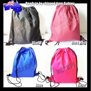 Brand NewPremium School Drawstring Duffle Bag Sport Gym Swim Dance Shoe Backpack - Picture 1 of 5