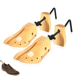 2 x MENS GENTS SHOE STRETCHERS TREE WOODEN SHAPER BUNION CORN BLISTER SIZE 6-12 - Picture 1 of 7