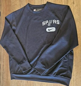Felpa Nike San Antonio Spurs Player Issued Large-Tall Nera NBA Autentica - Foto 1 di 6
