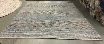 NATURAL / BLUE 8' X 10' Stained Rug Reduce price 1172649943 CAP353A-8 - Image 1 of 4