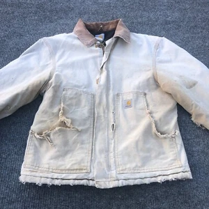 Carhartt J02 BRN Herren Trachtenjacke Artic Quilt gefüttert Gr. 38 Reg Trashed - Bild 1 von 17