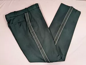 FLYING CROSS 3706 MENS SIZE 36U POLYESTER SPRUCE GREEN WITH GRAY/GREEN STRIPES - Picture 1 of 2