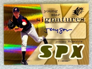 2007 Upper Deck SPx Young Star Signatures #YS-JS Jeremy Sowers Auto Indians - Picture 1 of 2