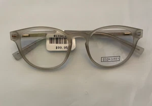 OTIS+GREY OG7004 GR Grey clear Round Mens Eyeglasses Frames 49-19-140 - Picture 1 of 2