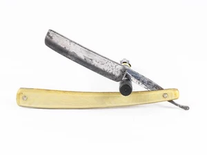 Worcester Razor Co. Rasiermesser Kohlenstoffstahl halbhohl 5/8" Breite Vintage - Bild 1 von 10