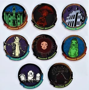 Exclusivo Parques Disney 2019 Colección Mansión Embrujada Caja de Misterio Juego de 8 Pines NUEVO - Imagen 1 de 3