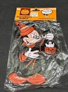 RARE VINTAGE KURT ADLER WOODEN HALLOWEEN ORNAMENT WIZARD MICKEY MOUSE DISNEY - Bild 1 von 6