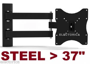 10-37" STEEL LCD LED TV WALL MOUNT BRACKET TILT SWIVEL 3D HD 27 21 19 24 30 35 - Picture 1 of 3