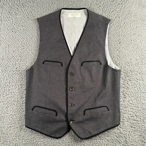Rag & Bone Waistcoat Mens 42 Herringbone Multicolor Tweed Vest Made In USA - Picture 1 of 9