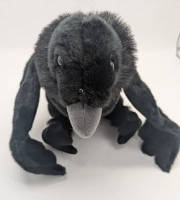 Wild Republic - 12" Raven Cuddlekins - Stuffed Animal Plush - Bird Crow  Vulture - Image 1 of 4