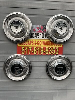 Dodge Dart Rally 1965-66 cromado 13” muy raro fabricante de equipos originales usado juego de 4 tapacubos buena pintura Foto 1 de 4