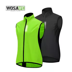 WOSAWE Men Cycling Vest MTB Bike Windproof Water Repellent  Breathable Elastic - Picture 1 of 12