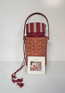 Longaberger Baskets 2006 Wine Bottle Holder with fabric liner and tassel - Picture 1 of 8