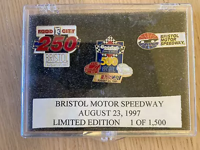 Bristol Motor Speedway August 23, 1997 Set of 3 Pins Limited Edition 1 of 1500 - Image 1 of 4