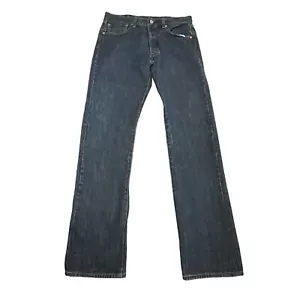 Jeans Levis 501XX Hombre 33x34 Azul Oscuro Pierna Recta Botón Mosca Denim Cobre Remache - Imagen 1 de 16