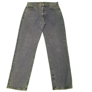 Henri Lloyd Denim Jeans Blue Straight Leg Button XL W36 L34 Men's - Picture 1 of 5