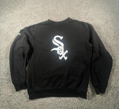 Chicago White Sox Sweater Mens Medium Black Logo MLB Streetwear Losers - Image 1 of 4