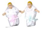 Maison de poupée jumeaux bébés petit bébé fille et garçon miniature échelle 1:12 personnes