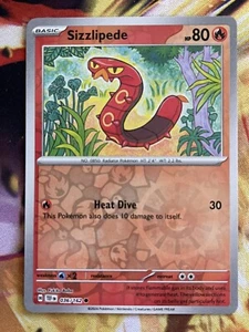 Pokémon TCG Sizzlipede SV05: Temporal Forces 036/162 Reverse Holo Common - Picture 1 of 1