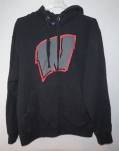 Champs Sports Wisconsin Badgers Hoodie Hooded Sweatshirt Mens M Black - Picture 1 of 3