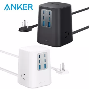 Anker 9-in-1 USB C Power Strip 100W Charging Station Surge Protector 3Outlet 5ft - Picture 1 of 13