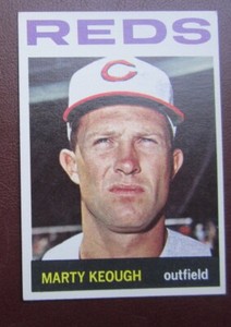 1964 Topps Marty Keough (Cincinnati Reds) #166 EX/NRMT