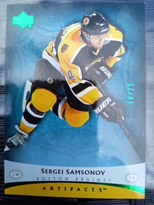 2005-06 Artifacts Green #10 Sergei Samsonov 18/25