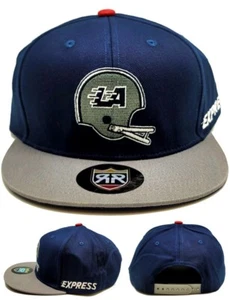 Los Angeles LA Express New Royal Retros USFL Vintage Blue Snapback Era Hat Cap - Picture 1 of 8