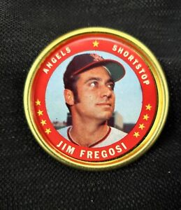 1971 Topps Coin Pin Jim Fregosi #136 California Angels NM