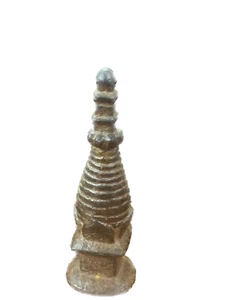 Antique Et Rare Petit Bronze Tibétain Stupa Antique Pagoda Temple Inde - Picture 1 of 7