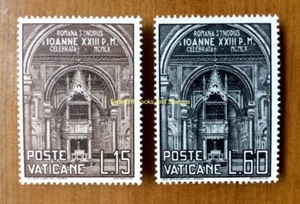 EBS Ciudad del Vaticano 1960 - Sínodo de Roma - 273-274 - Estampillada sin montar o nunca montada** - Imagen 1 de 1