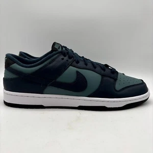 Nike Dunk Low Retro PRM Armory Navy Blue Leather Shoes Size 12 Men's DR9705-300 - Picture 1 of 10