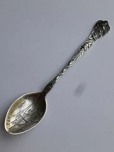 RARE Antique B & M SMELTER GREAT FALLS Montana STERLING SILVER Souvenir SPOON - Picture 1 of 10